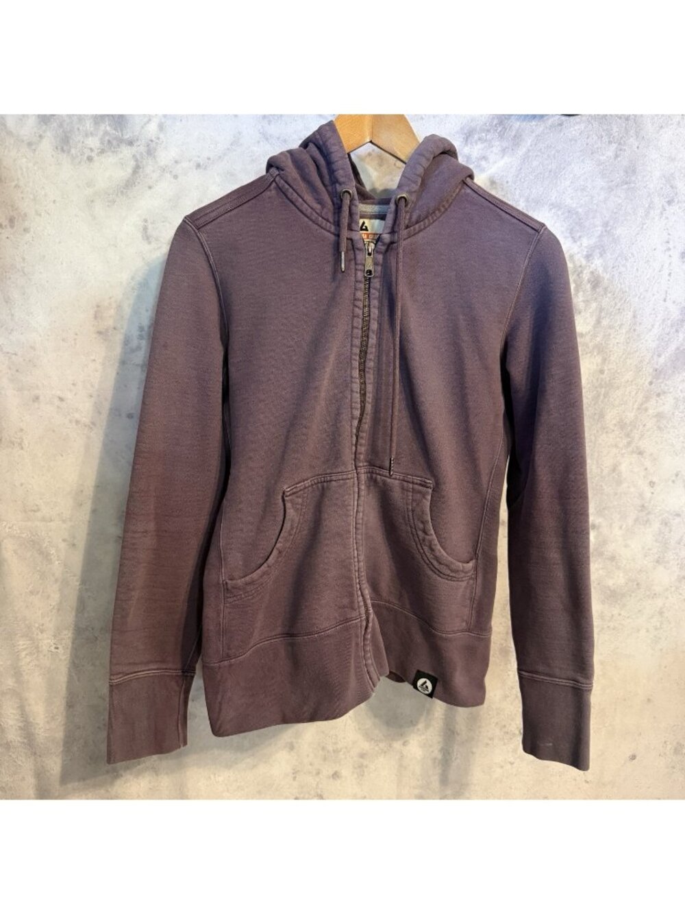 American Giant Sportswear Womens Hoodie Sweatshirt Purple Full Zip USA Large L